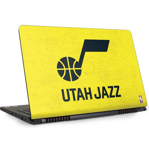 NBA Utah Jazz Yellow Texture Dell Inspiron Skin